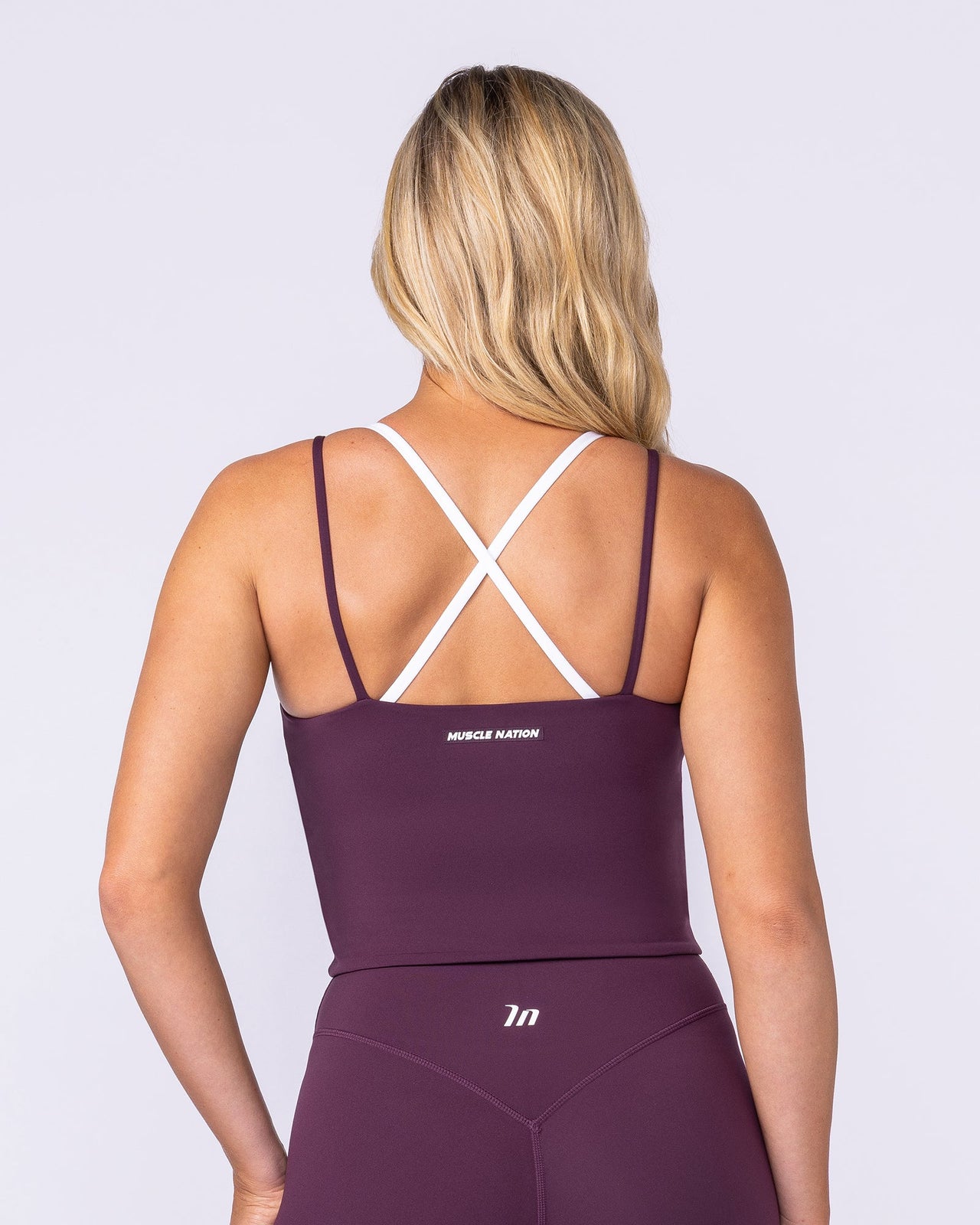Cami Active Tank Cranberry - Muscle Nation women's tank top, view 4