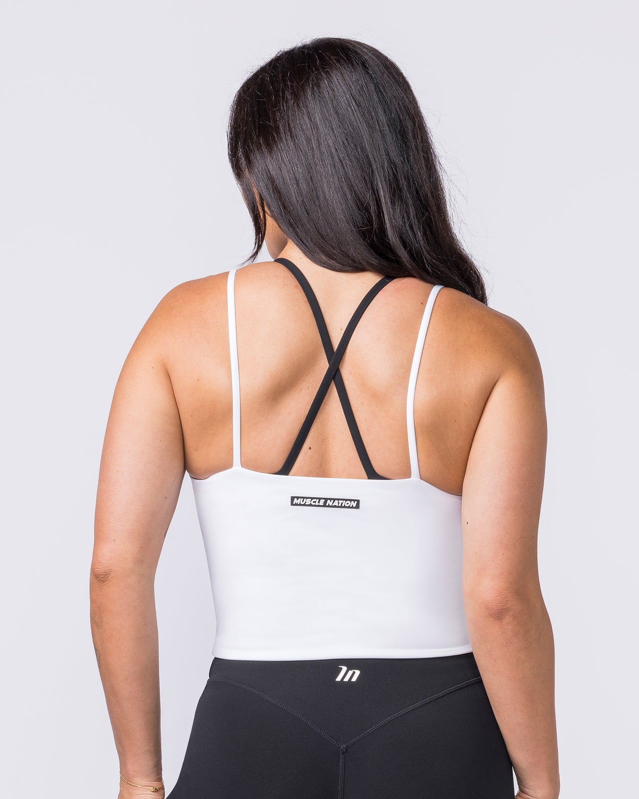 Cami Active Tank White - Muscle Nation women's tank top, view 5