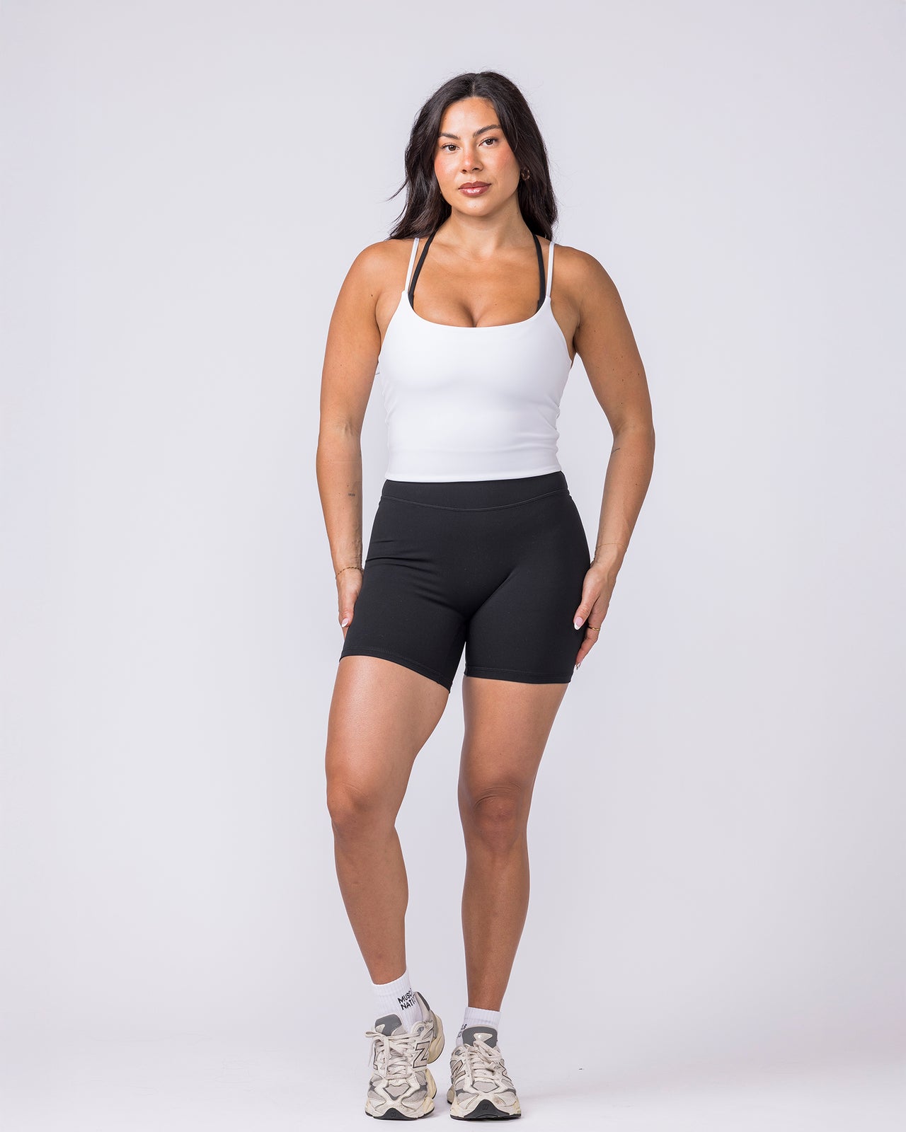 Cami Active Tank White - Muscle Nation women's tank top, view 6