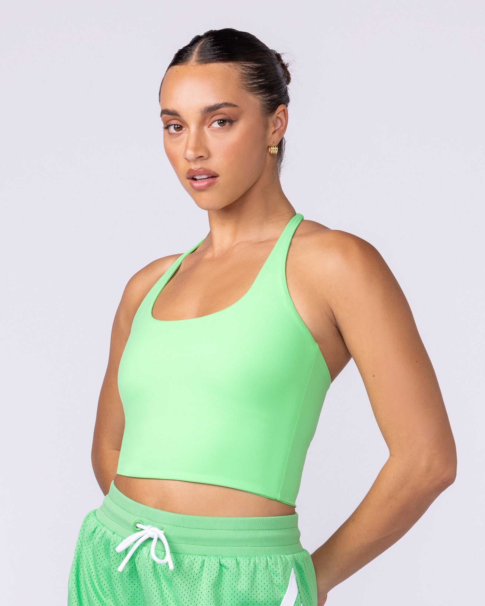 Captivate Bra Tank - Key Lime-Singlets & Tanks-XXS-1125109KYLM-XXS-MNAPPRL45707-3-Muscle Nation