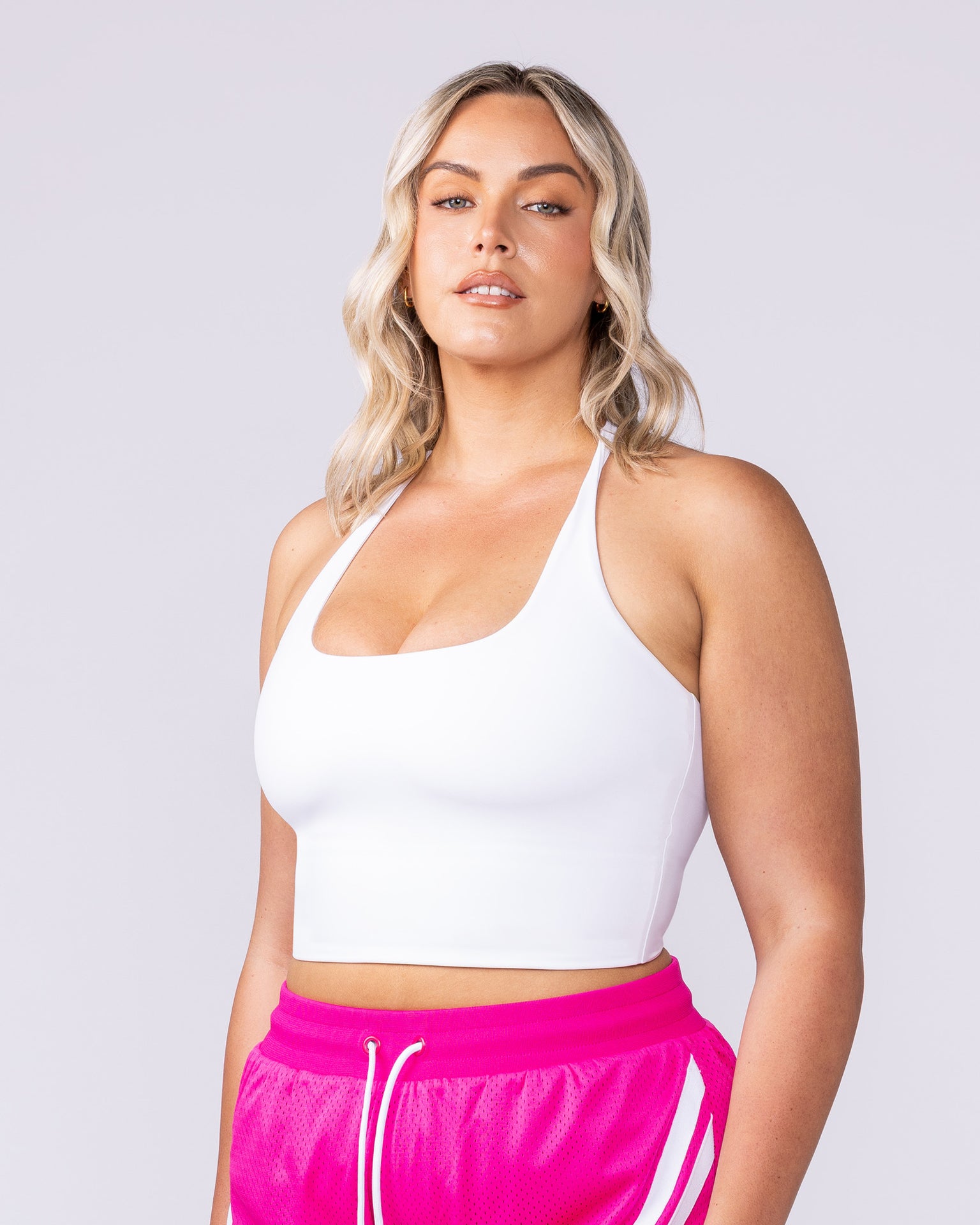 Captivate Bra Tank - White-Singlets & Tanks-XXS-1125109WHT-XXS-MNAPPRL45734-3-Muscle Nation