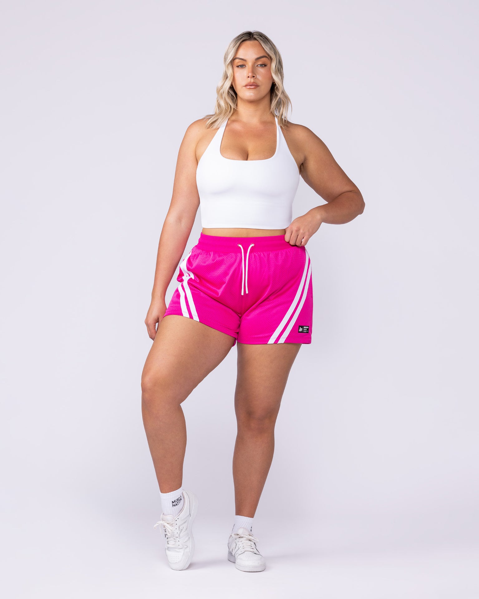 Captivate Bra Tank - White-Singlets & Tanks-XXS-1125109WHT-XXS-MNAPPRL45734-5-Muscle Nation