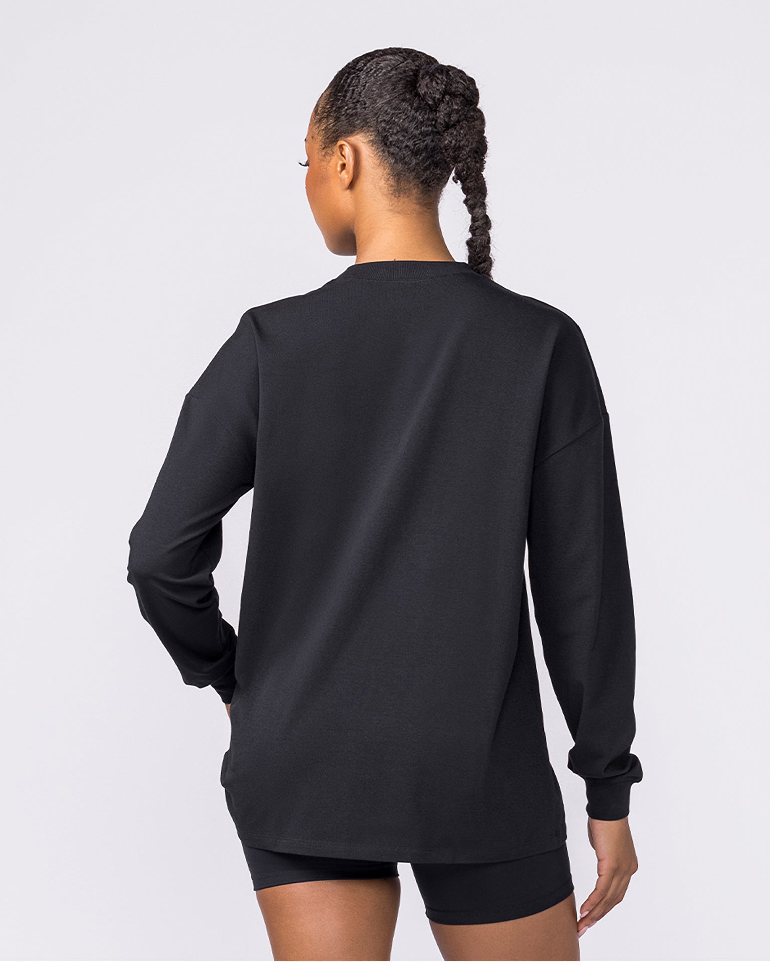 Classic Long Sleeve Top - Black-Long Sleeve T-Shirts-XXS-042617BLK-XXS-MNAPPRL50215-5-Muscle Nation