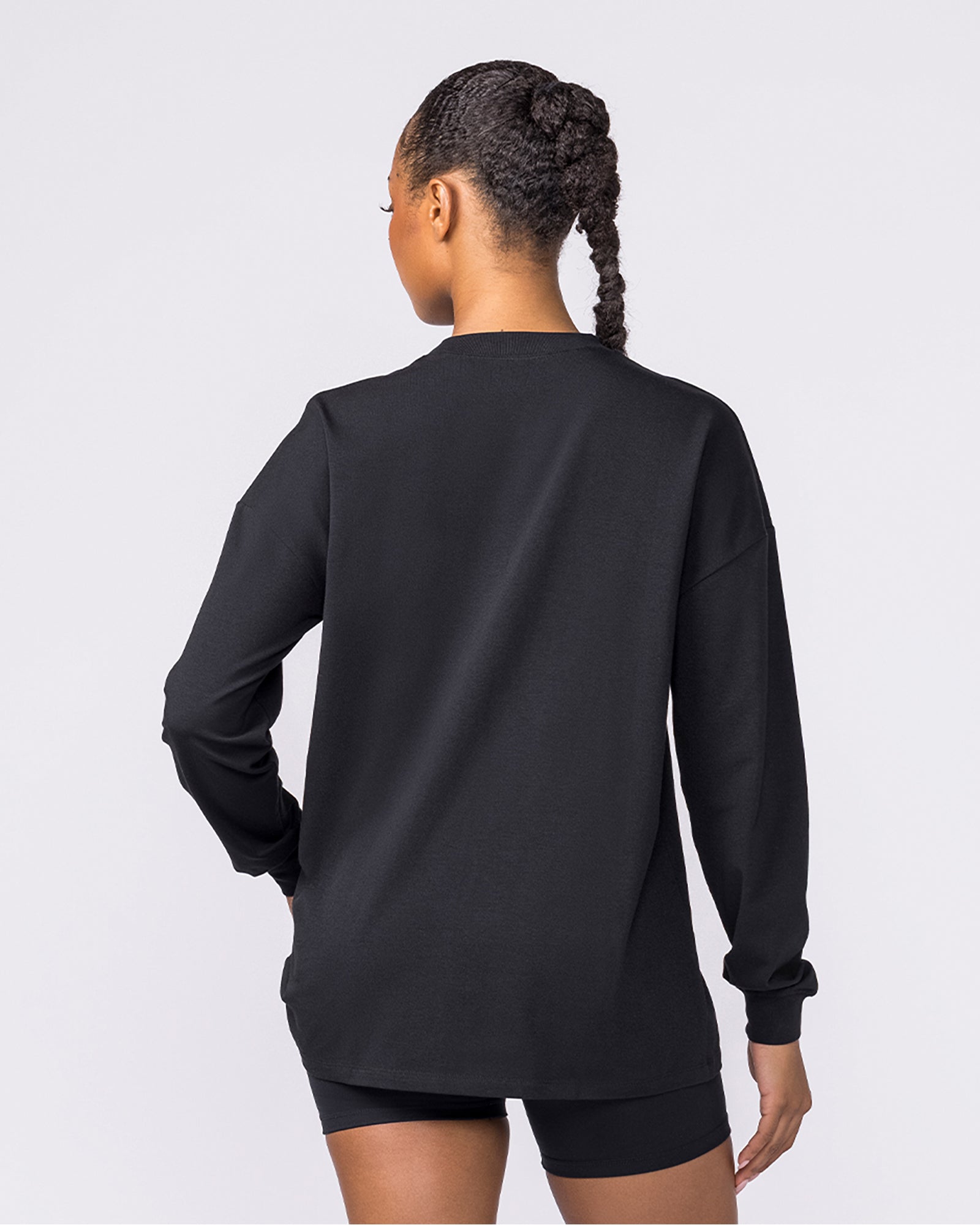 Classic Long Sleeve Top - Black-Long Sleeve T-Shirts-XXS-042617BLK-XXS-MNAPPRL50215-5-Muscle Nation