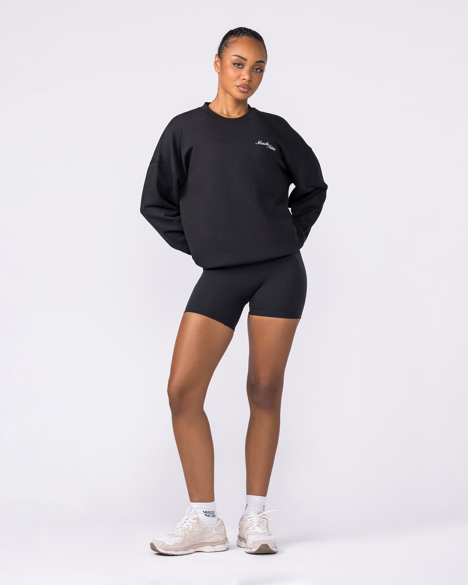 Classic Long Sleeve Top - Black-Long Sleeve T-Shirts-XXS-042617BLK-XXS-MNAPPRL50215-6-Muscle Nation