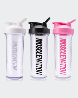 700ml Clear Shaker-Accessories-Clear/ White-ACC1124182CLRWHT-ONE-MNAPPRL32739-1-Muscle Nation