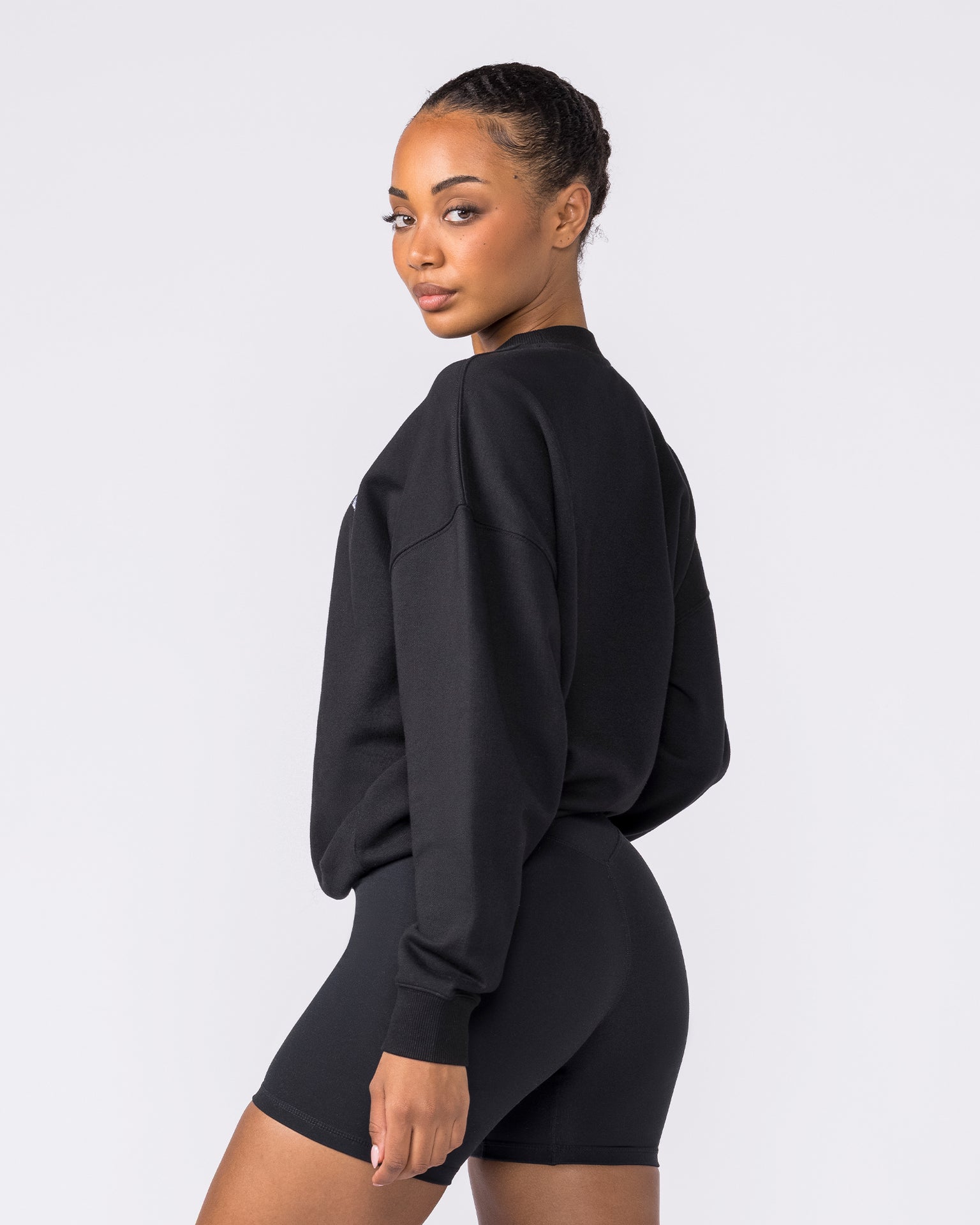 Collective Boxy Pullover - Black-Jumpers & Hoodies-XXS-042603BLK-XXS-MNAPPRL49919-2-Muscle Nation