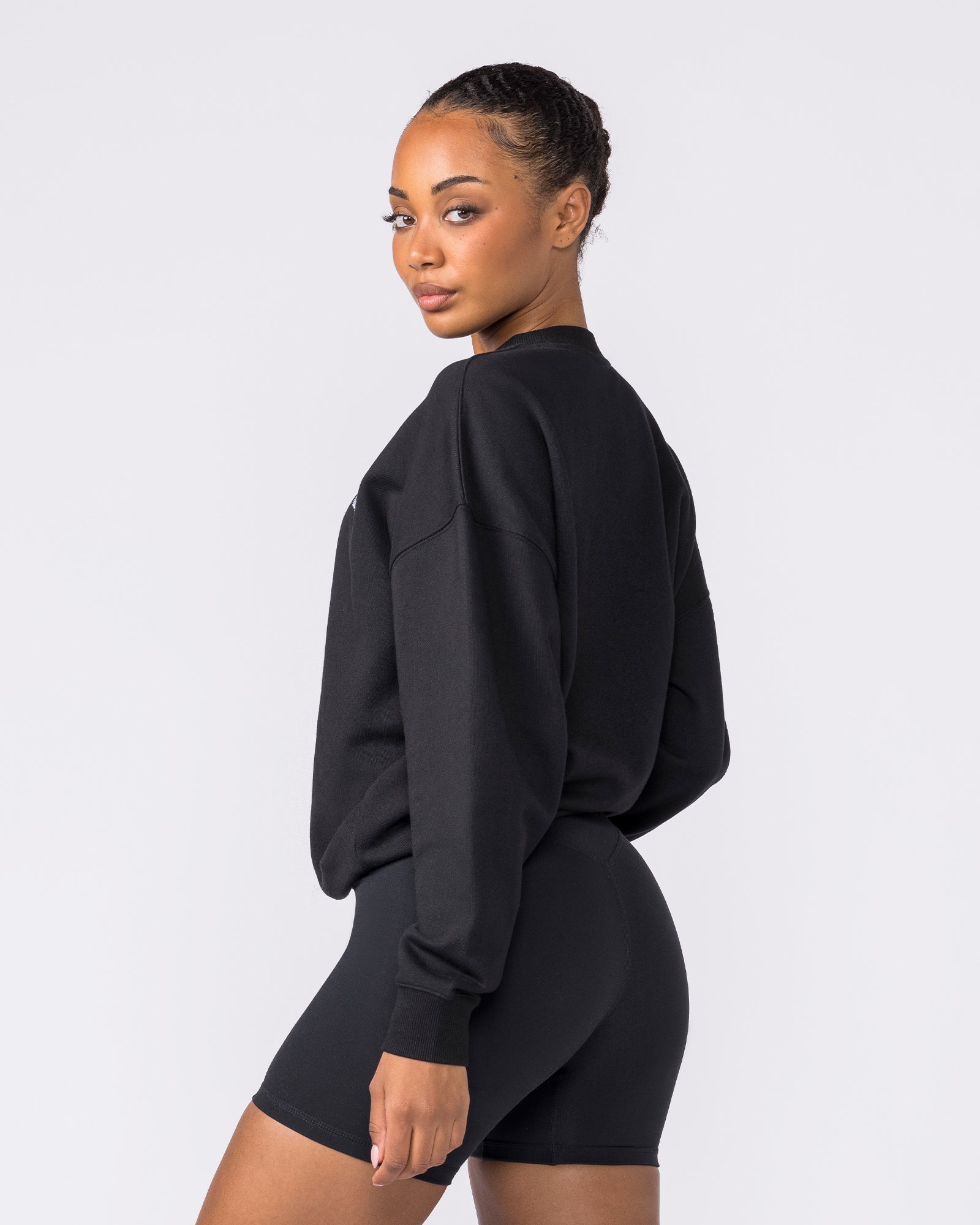 Collective Boxy Pullover - Black-Jumpers & Hoodies-XXS-042603BLK-XXS-MNAPPRL49919-2-Muscle Nation