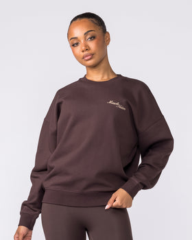 Collective Boxy Pullover - Cocoa-Jumpers & Hoodies-XXS-042603COCOA-XXS-MNAPPRL49892-1-Muscle Nation