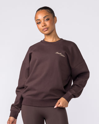 Collective Boxy Pullover - Cocoa-Jumpers & Hoodies-XXS-042603COCOA-XXS-MNAPPRL49892-1-Muscle Nation