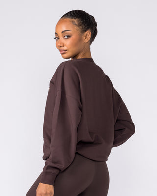 Collective Boxy Pullover - Cocoa-Jumpers & Hoodies-XXS-042603COCOA-XXS-MNAPPRL49892-2-Muscle Nation