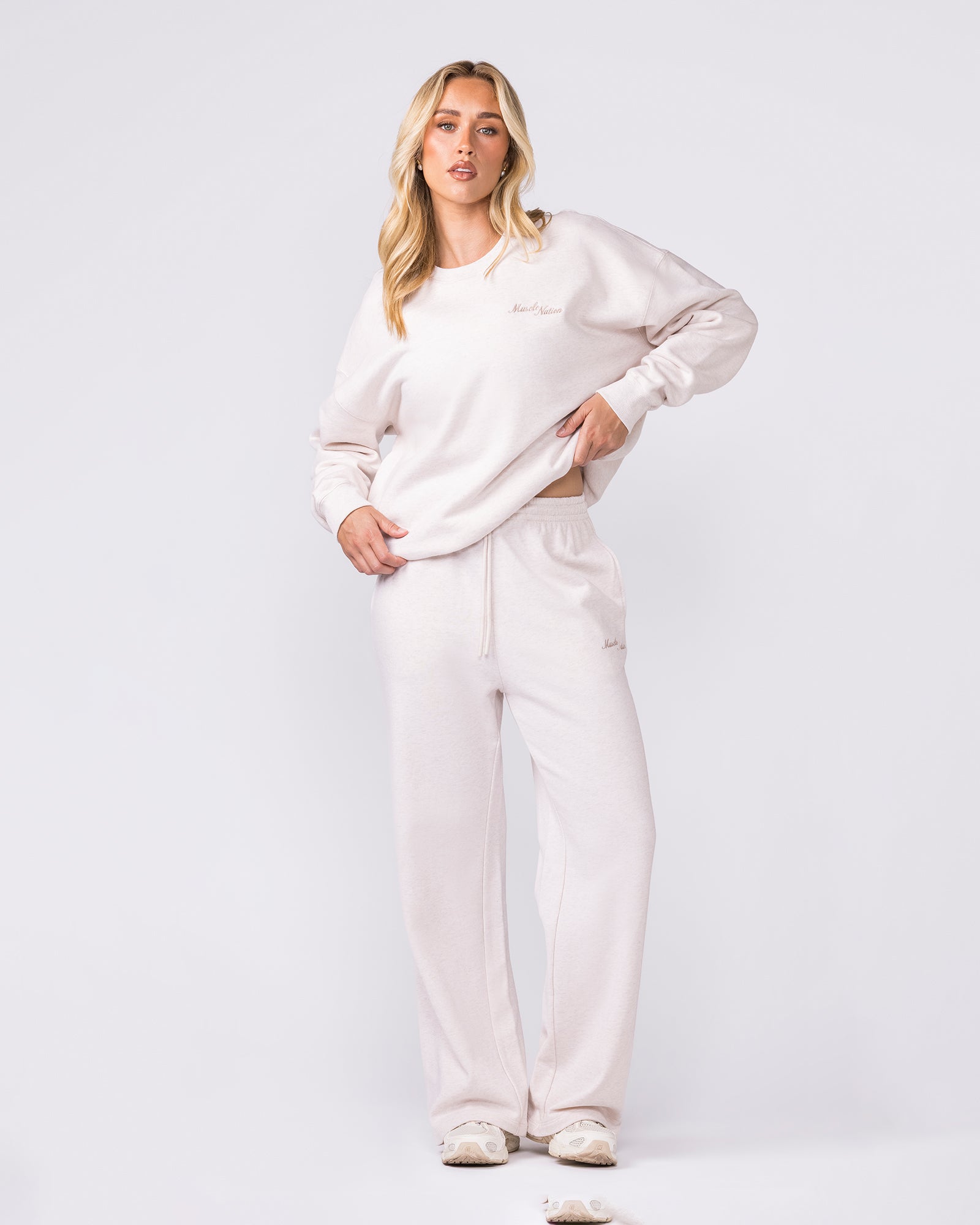 Collective Boxy Pullover - Dew Marl-Jumpers & Hoodies-XXS-042603DEWMRL-XXS-MNAPPRL49901-6-Muscle Nation