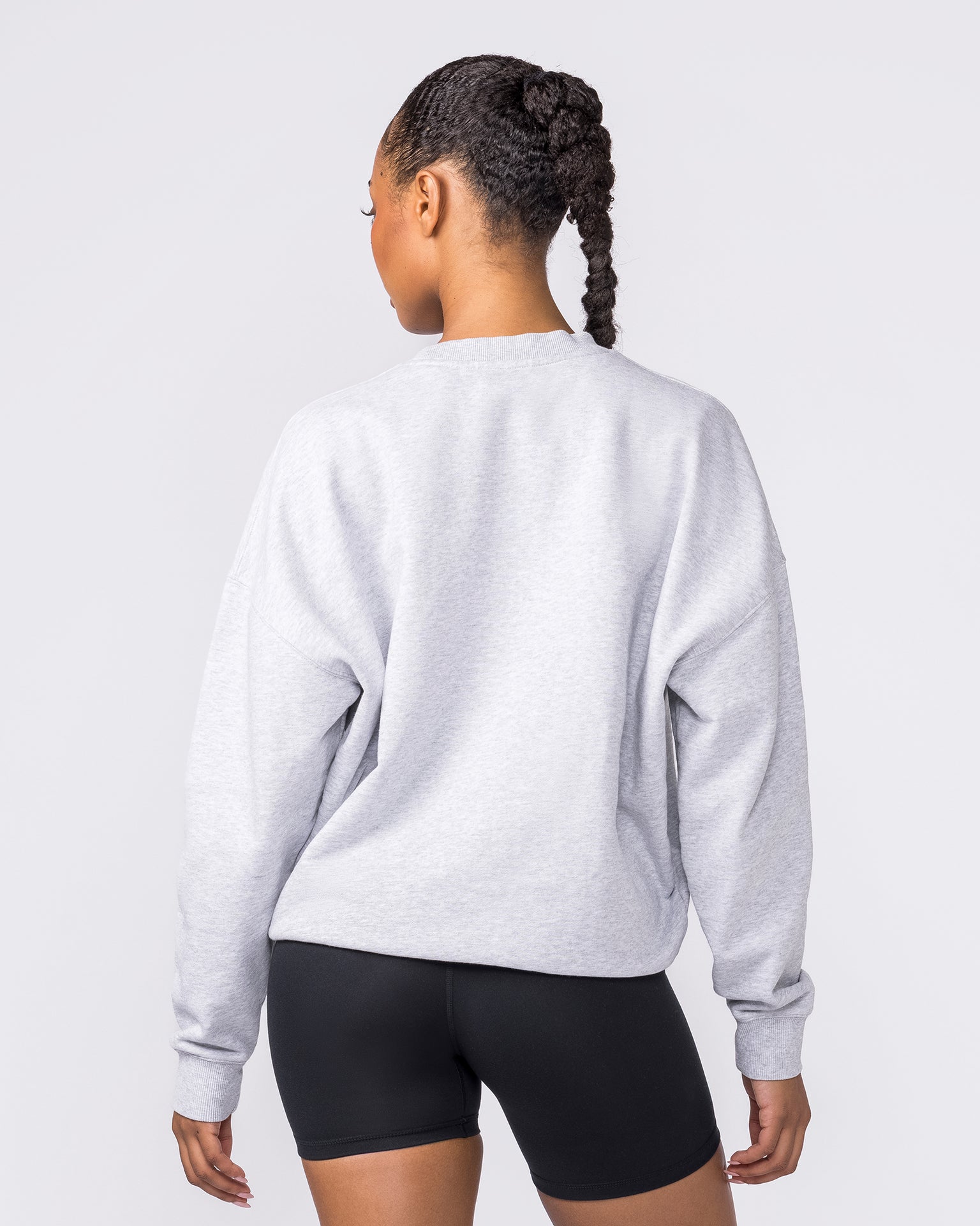 Collective Boxy Pullover - Light Grey Marl-Jumpers & Hoodies-XXS-042603LTGRYMRL-XXS-MNAPPRL49910-5-Muscle Nation