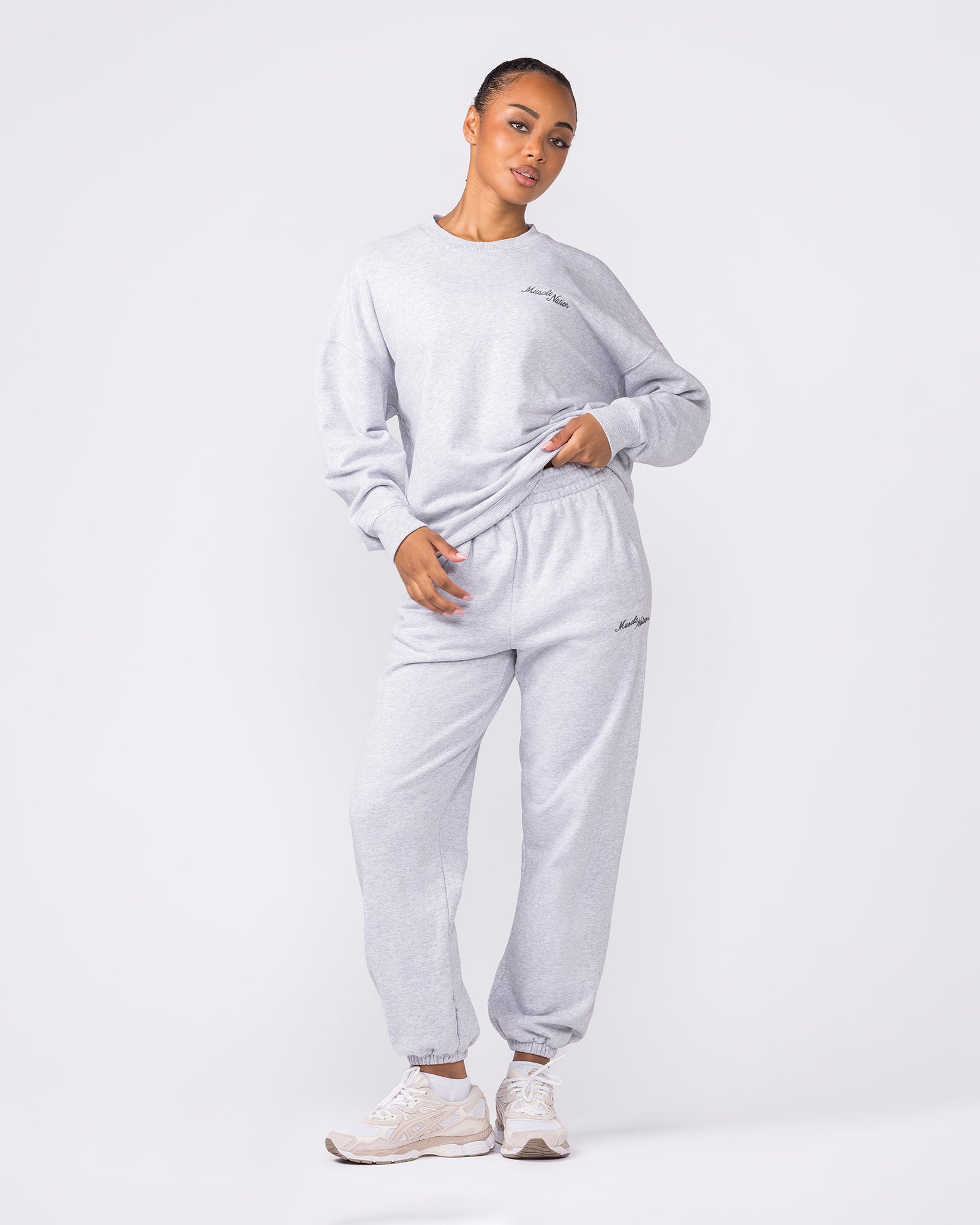 Collective Boxy Pullover - Light Grey Marl-Jumpers & Hoodies-XXS-042603LTGRYMRL-XXS-MNAPPRL49910-7-Muscle Nation