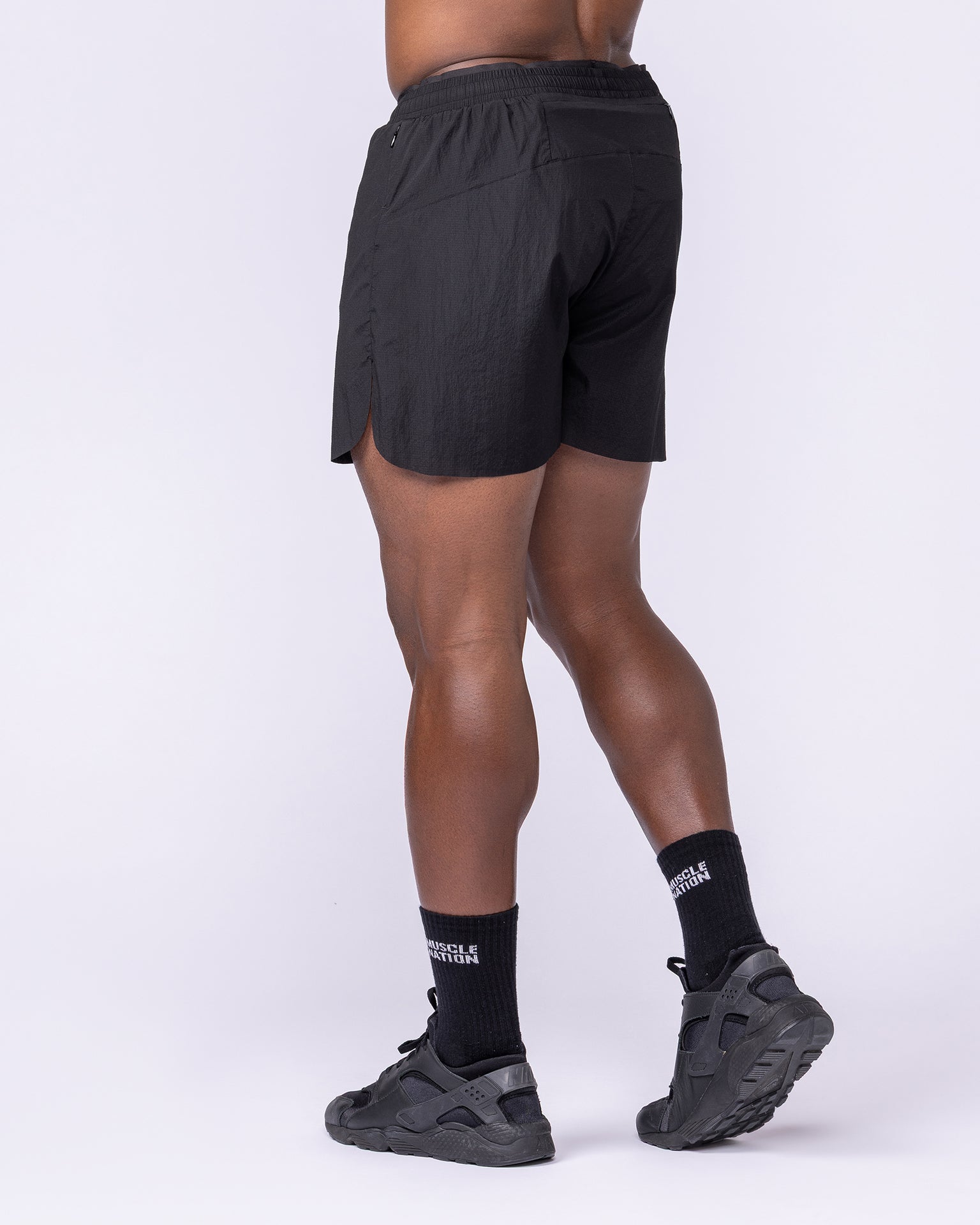 Compete 3" Run Shorts - Black-Shorts-S-1125158BLK-S-MNAPPRL47339-5-Muscle Nation