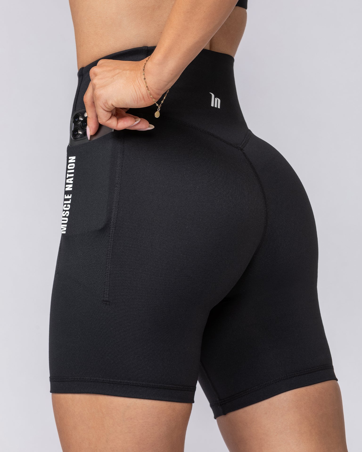 Core Pocket Bike Shorts - Black-Shorts-XXS-112439BLK-XXS-MNAPPRL33370-4-Muscle Nation
