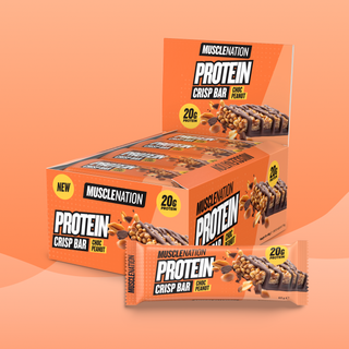 CRISP Protein Bar - Choc Peanut Bar - Box of 12-Protein Bars-MNSUPPS0425-19359054002521-1-Muscle Nation
