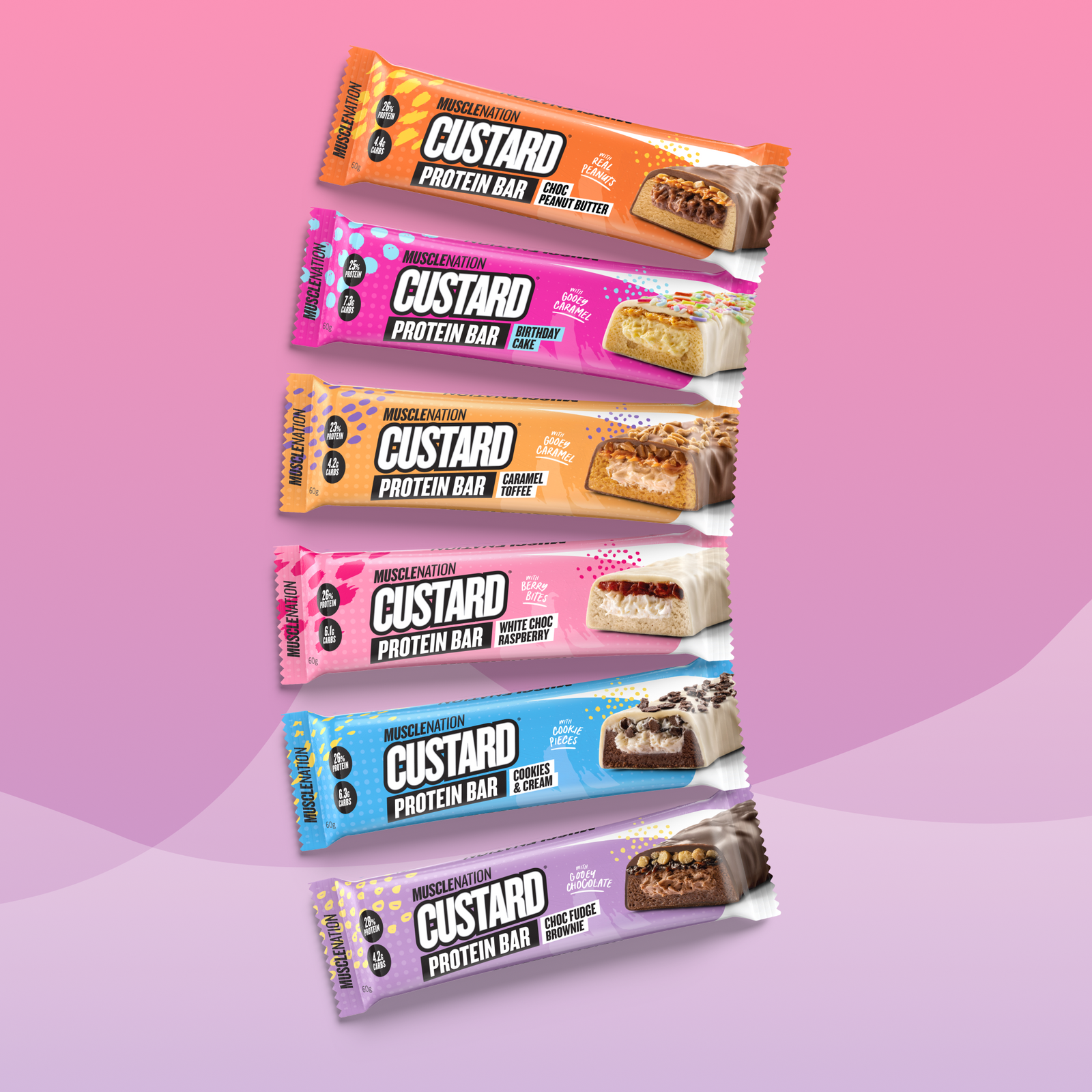 CUSTARD Protein Bar CUSTARD Variety Pack - Muscle Nation protein bar