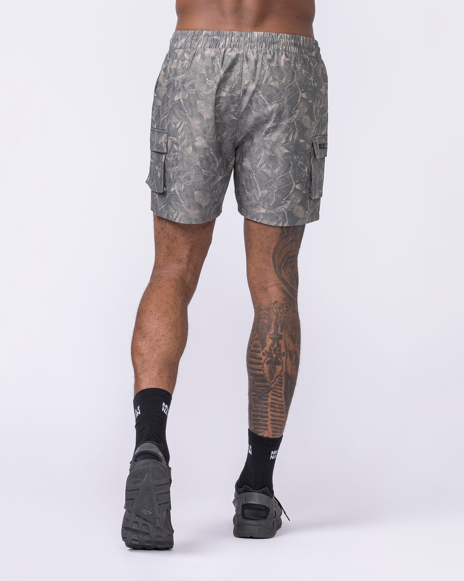 Daily Cargo 5" Shorts - Washed Tree Camo Grey-Shorts-S-122506WTCMOG-S-MNAPPRL48034-5-Muscle Nation