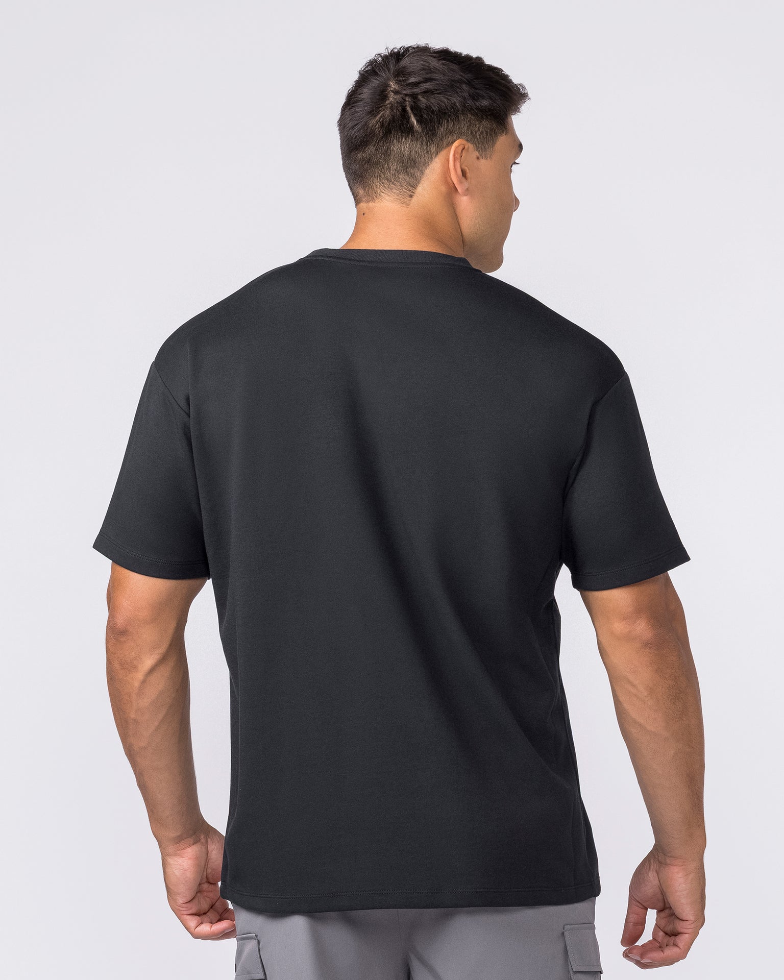 Daily Regular Fit Tee - Black-T-Shirts-S-012612BLK-S-MNAPPRL48188-5-Muscle Nation