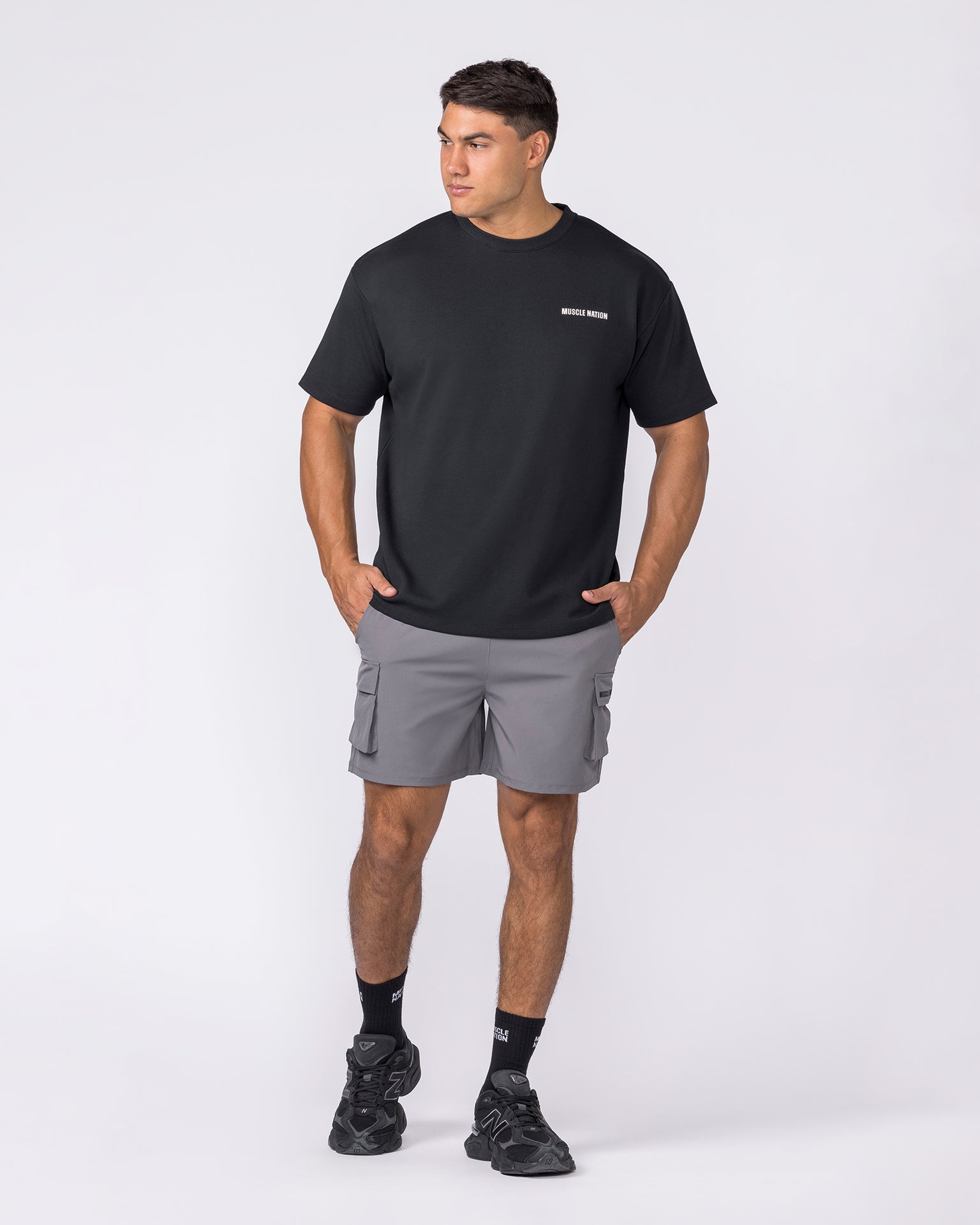 Daily Regular Fit Tee - Black-T-Shirts-S-012612BLK-S-MNAPPRL48188-6-Muscle Nation