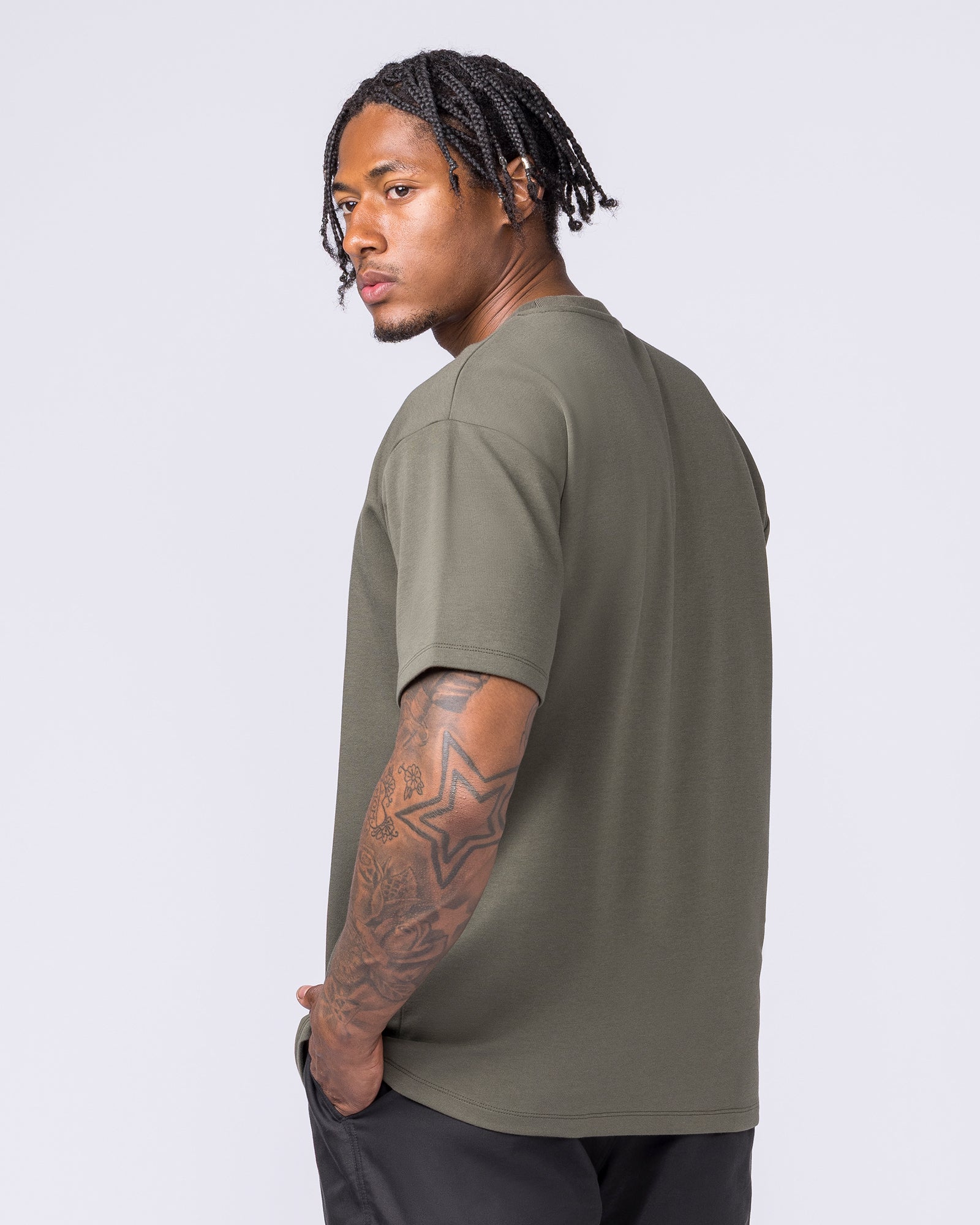 Daily Regular Fit Tee - Dark Khaki-T-Shirts-S-012612DKHAKI-S-MNAPPRL48209-2-Muscle Nation