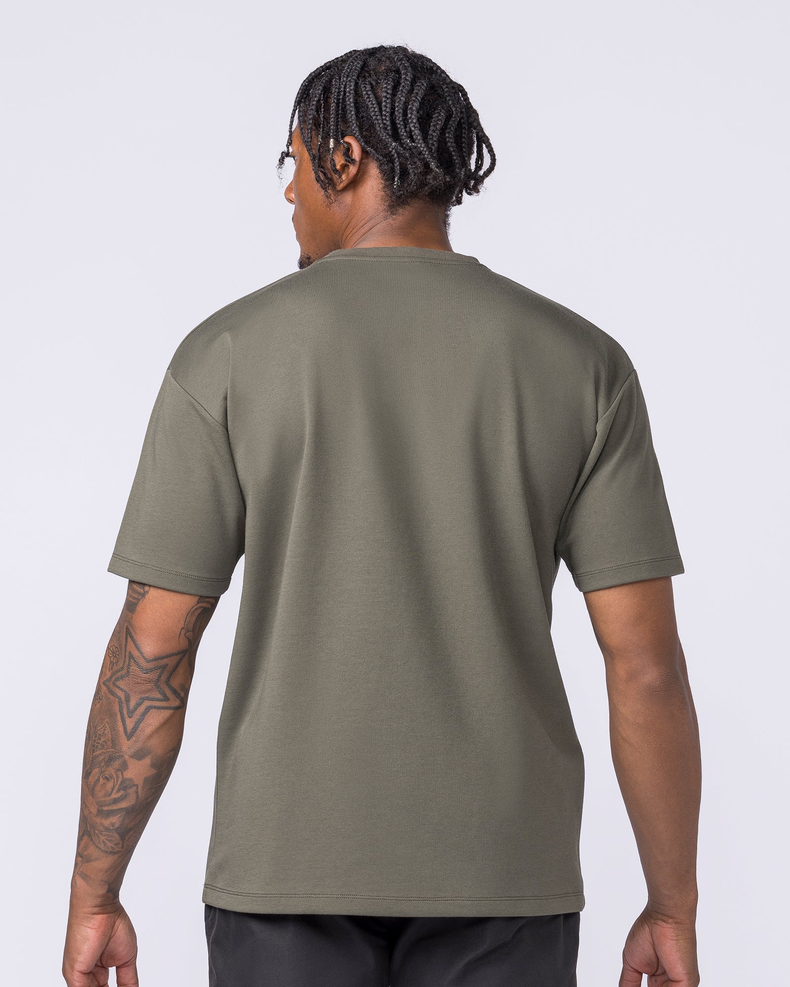 Daily Regular Fit Tee - Dark Khaki-T-Shirts-S-012612DKHAKI-S-MNAPPRL48209-4-Muscle Nation