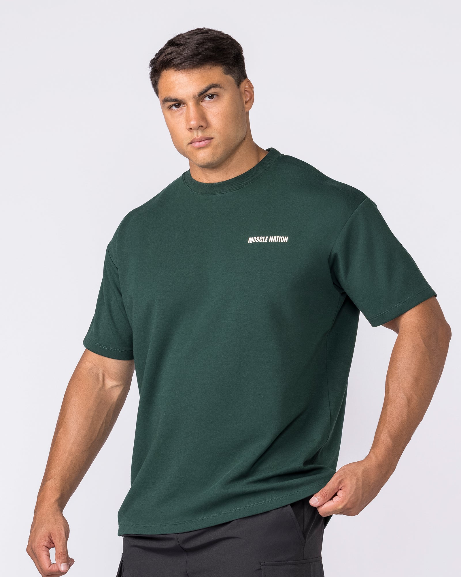 Daily Regular Fit Tee - Sporting Green-T-Shirts-S-042645SPTGRN-S-MNAPPRL50497-4-Muscle Nation