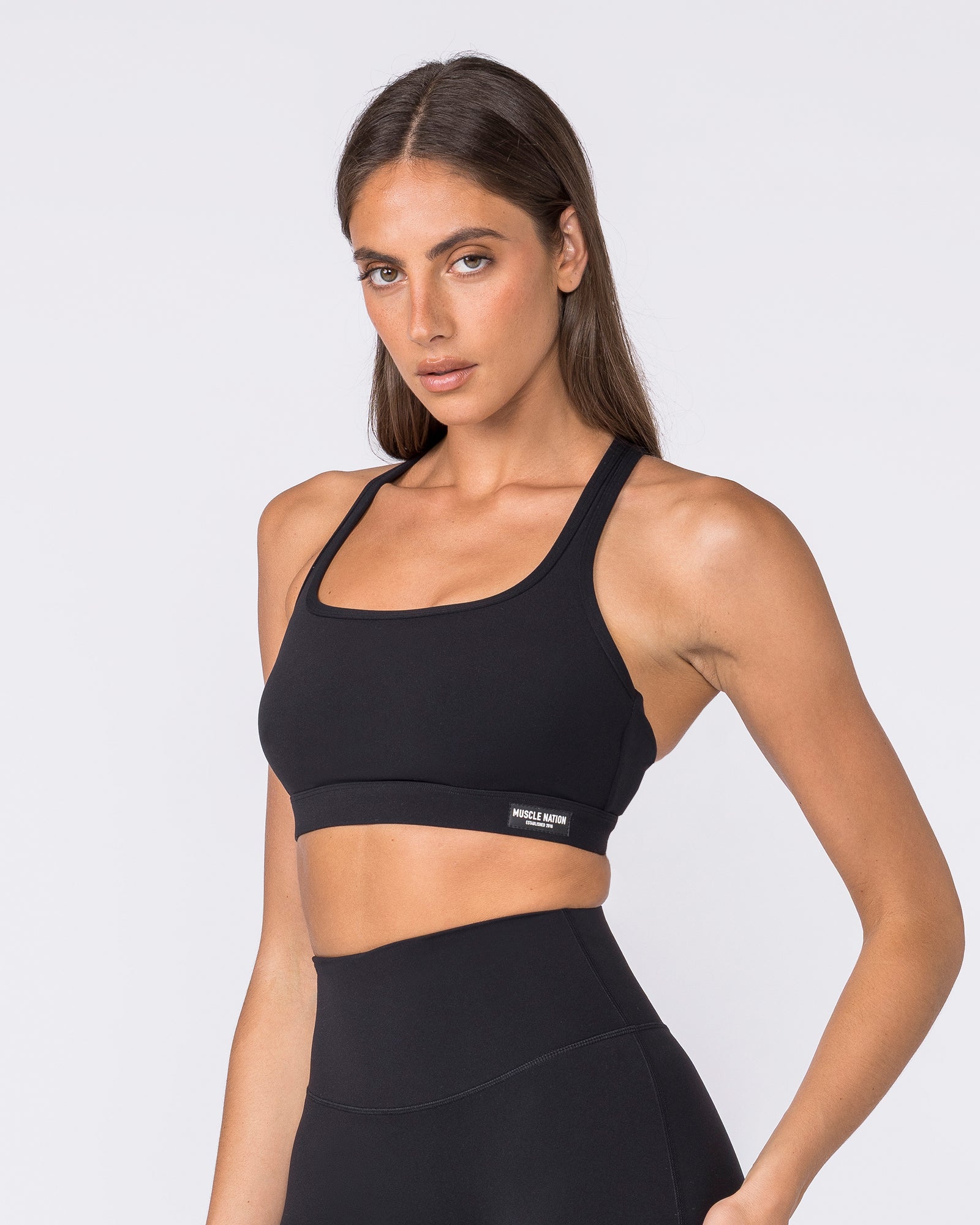 Desire Aura Bra - Black-Sports Bras-XXS-062408BLK-XXS-MNAPPRL31459-3-Muscle Nation