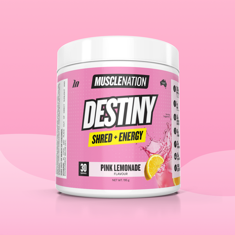 DESTINY Pre-Workout Burn - Pink Lemonade - 30 serves-Fat Burner-MNSUPPS0387-9359054002883-1-Muscle Nation