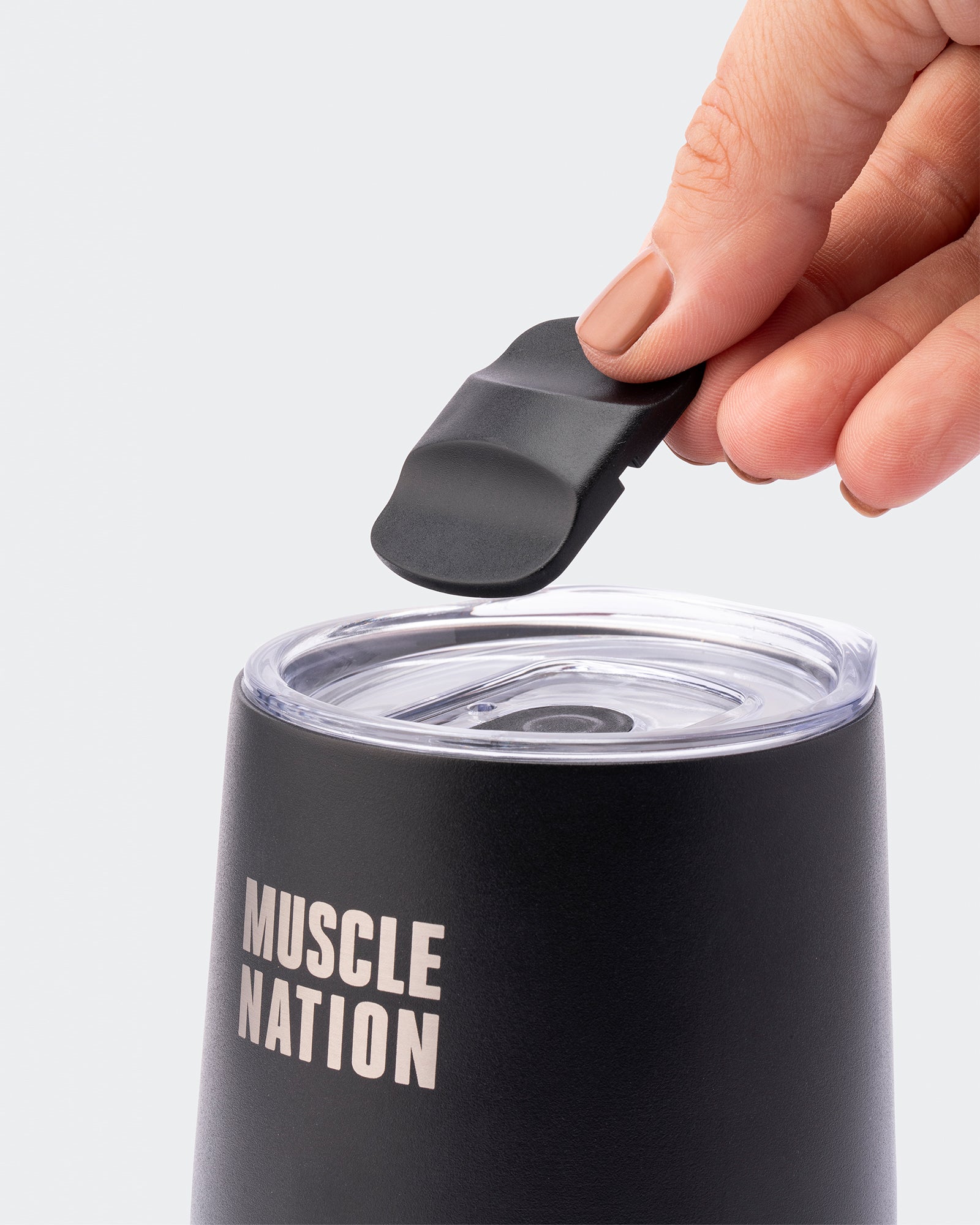 Thermal Cup - Black-Shakers & Bottles-ACC032425BLK-ONE-MNAPPRL29763-3-Muscle Nation