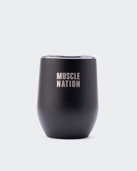 Thermal Cup - Black-Shakers & Bottles-ACC032425BLK-ONE-MNAPPRL29763-1-Muscle Nation