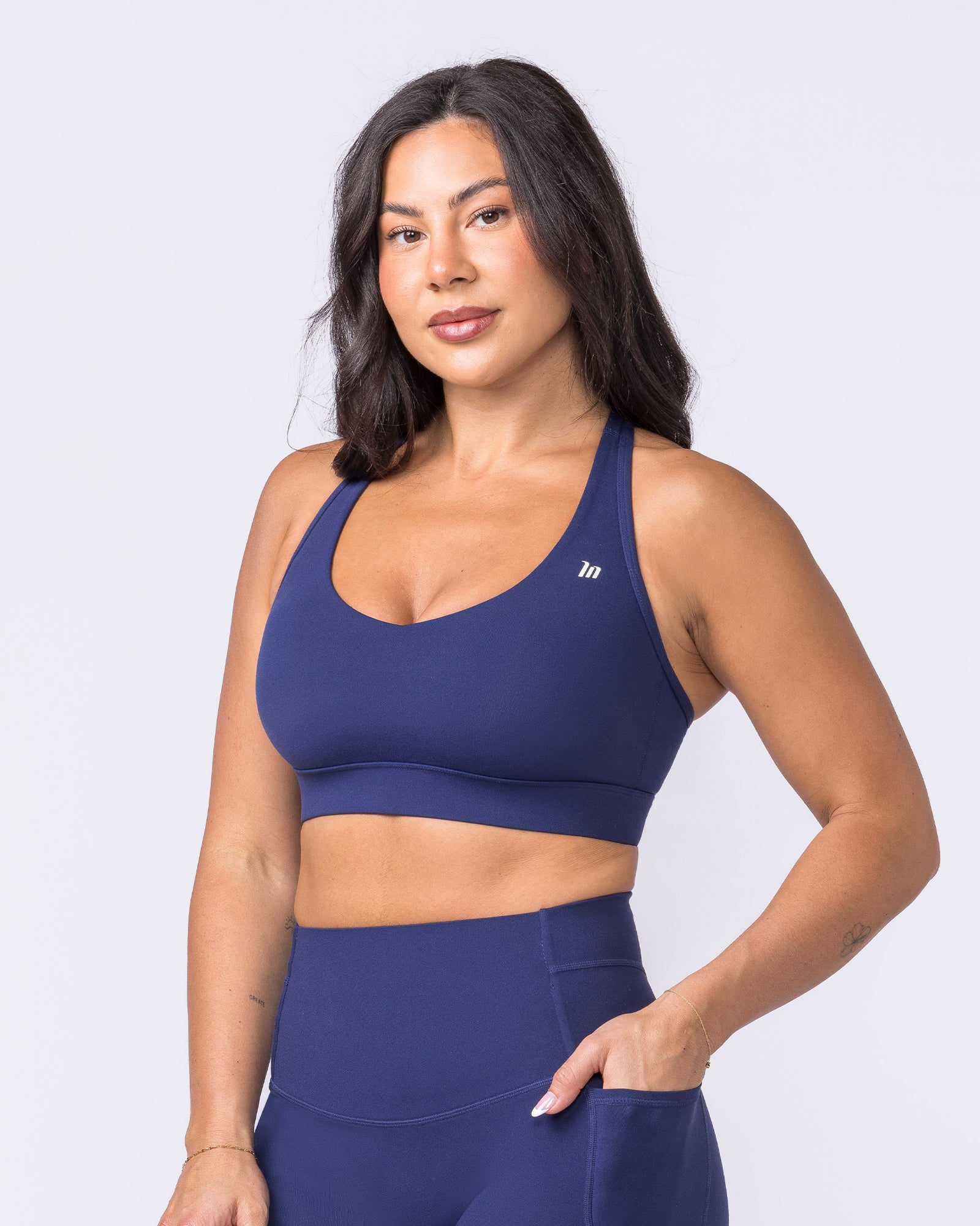 Elite Support Bra - Classic Navy-Sports Bras-XS-022608CNAVY-XS-MNAPPRL48438-4-Muscle Nation