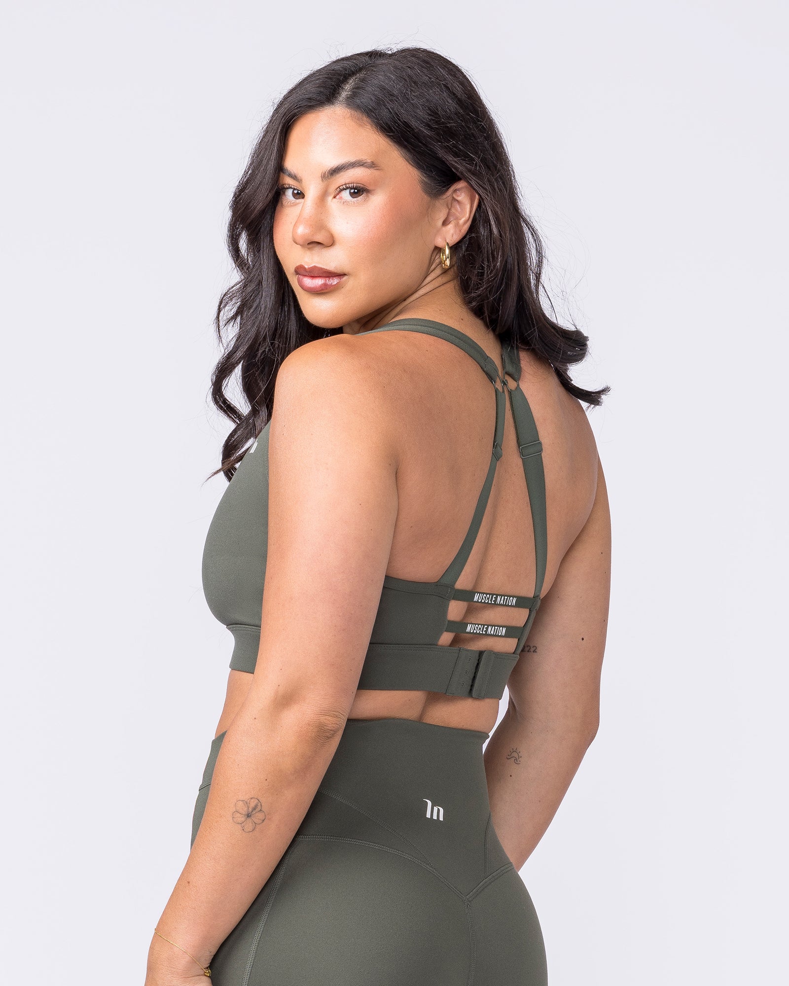 Elite Support Bra - Eucalyptus-Sports Bras-XS-022608EUYPTS-XS-MNAPPRL48422-6-Muscle Nation