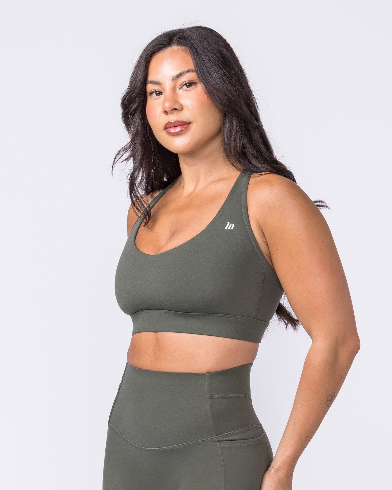 Elite Support Bra Eucalyptus - Muscle Nation women's sports bra, view 7