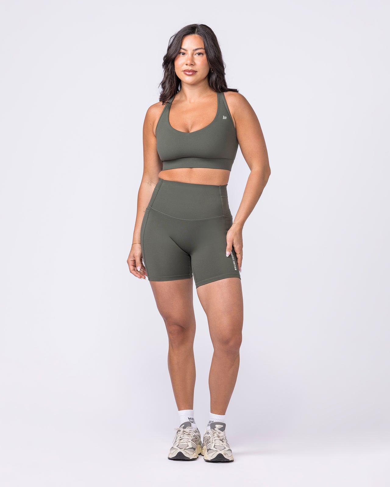 Elite Support Bra Eucalyptus - Muscle Nation women's sports bra, view 10