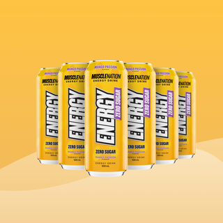 ENERGY DRINK Zero Sugar - Mango Passion 500ml (12 Pack)-Energy Drinks-MNSUPPS0272-19359054000817-1-Muscle Nation