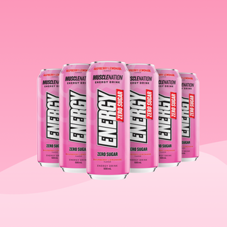 MN ENERGY DRINK Zero Sugar - Raspberry Lemonade 500ml (12 Pack)-Energy Drinks-MNSUPPS0274-19359054000800-1-Muscle Nation