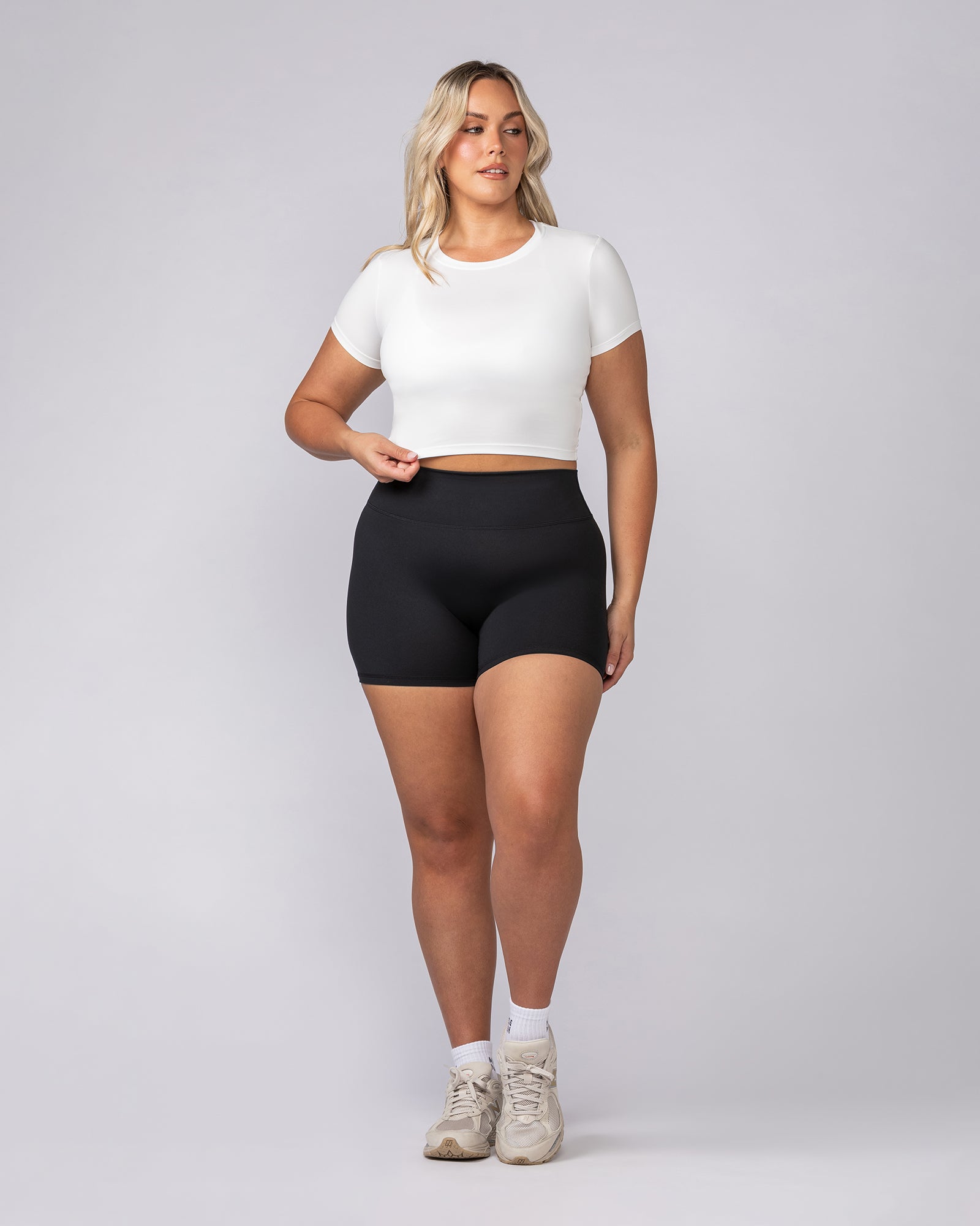 Essential Cropped Tee - Milk-Tops-XXS-062511MLK-XXS-MNAPPRL43101-5-Muscle Nation