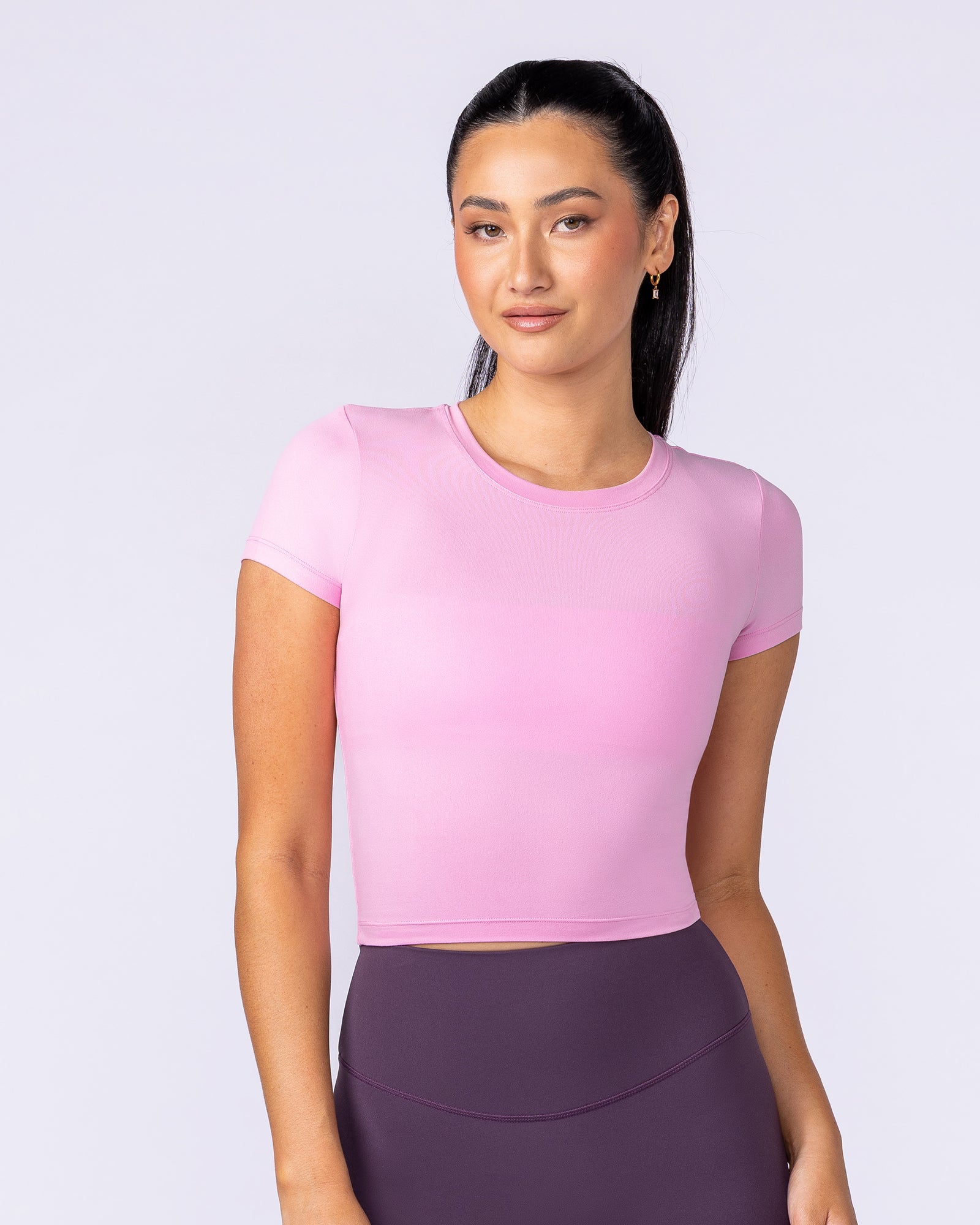 Essential Cropped Tee - Pink Pony-Tops-XXS-112534PNKPY-XXS-MNAPPRL44734-1-Muscle Nation
