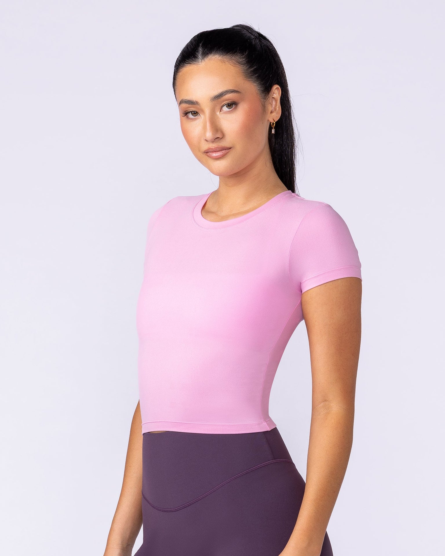 Essential Cropped Tee - Pink Pony-Tops-XXS-112534PNKPY-XXS-MNAPPRL44734-3-Muscle Nation