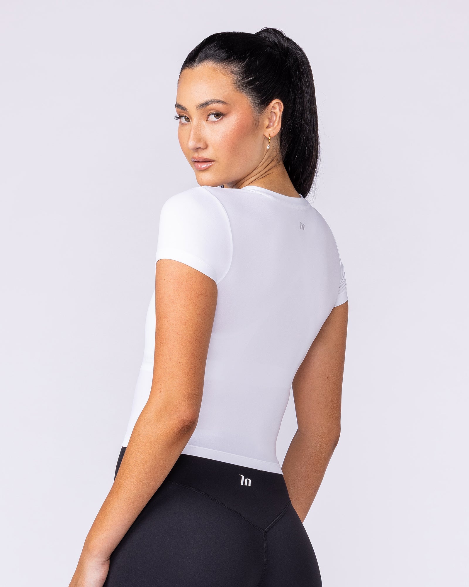 Essential Cropped Tee - White-Tops-XXS-112534WHT-XXS-MNAPPRL44743-2-Muscle Nation