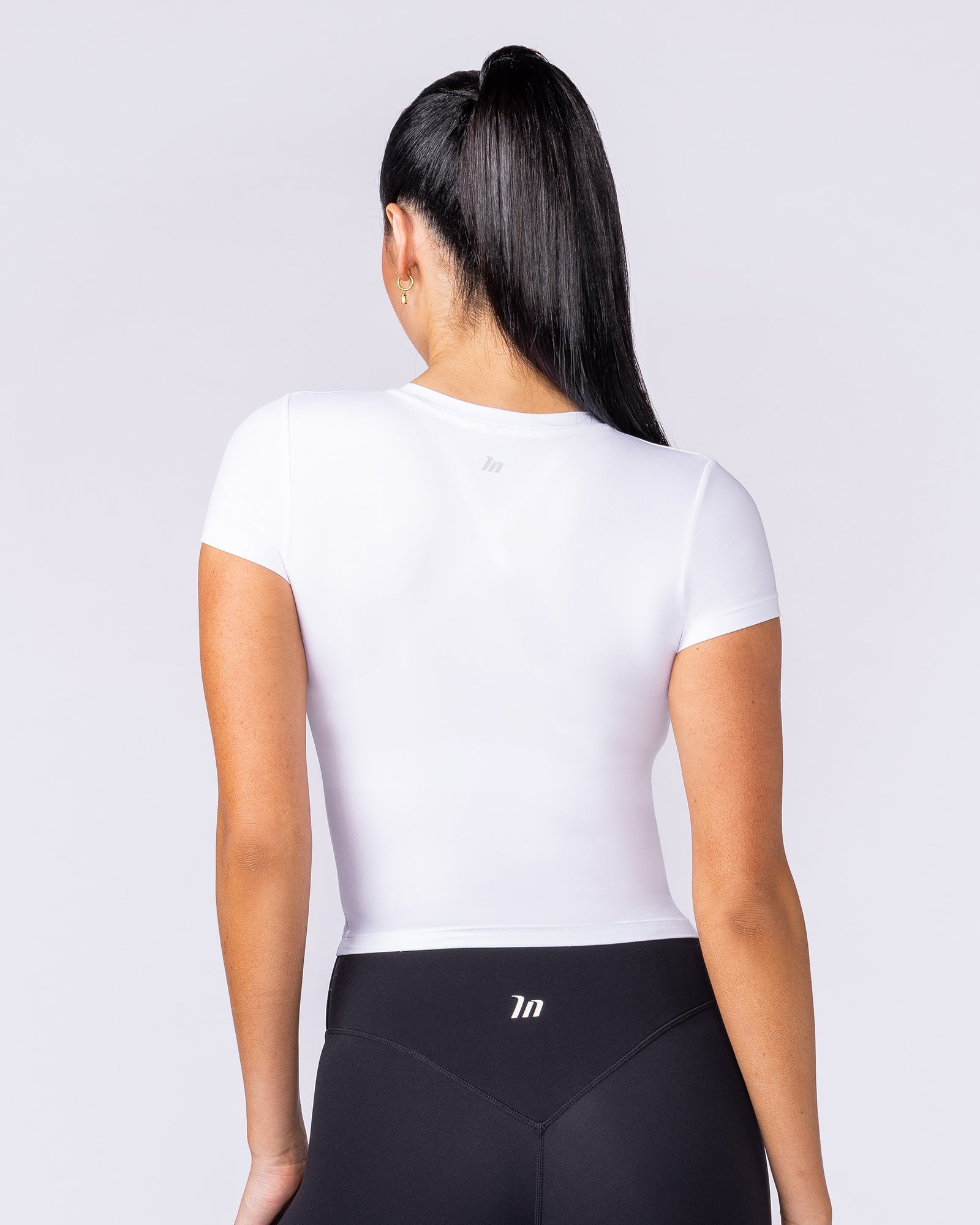 Essential Cropped Tee - White-Tops-XXS-112534WHT-XXS-MNAPPRL44743-4-Muscle Nation