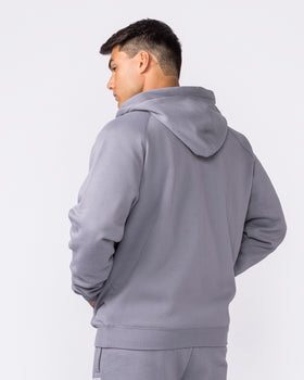 Essential Zip Hoodie - Cement-Jumpers & Hoodies-XS-042632CMT-XS-MNAPPRL50325-3-Muscle Nation