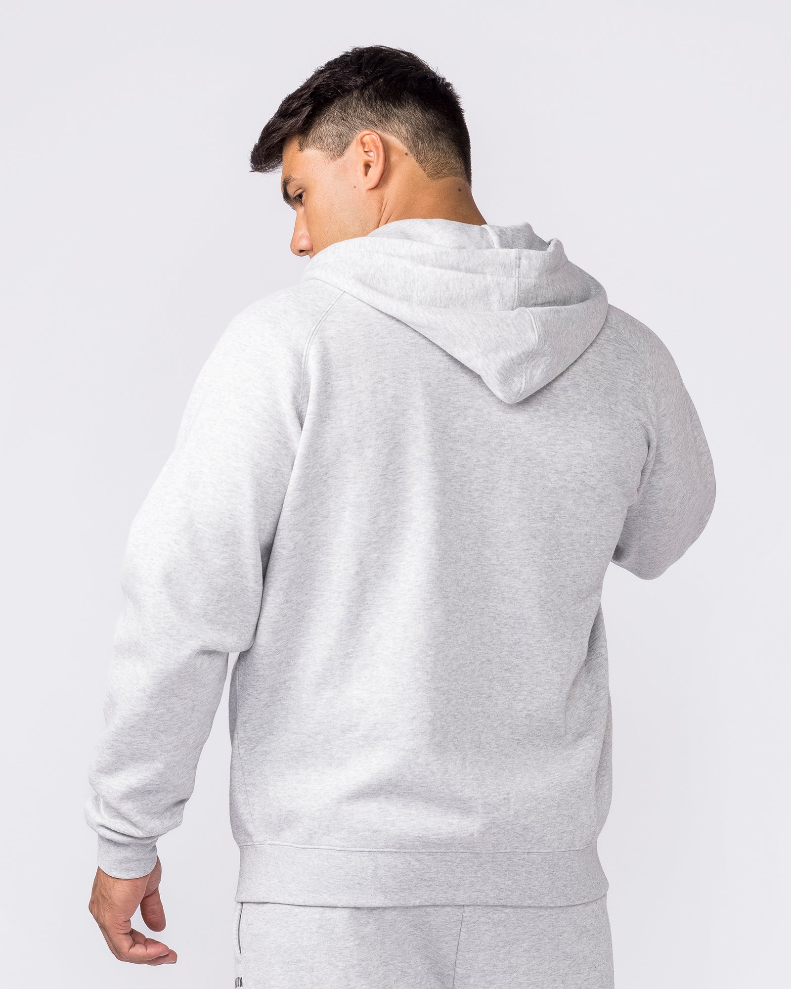 Essential Zip Hoodie - Grey Marl-Jumpers & Hoodies-XS-042632GRYMRL-XS-MNAPPRL50317-2-Muscle Nation