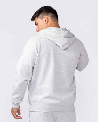 Essential Zip Hoodie - Grey Marl-Jumpers & Hoodies-XS-042632GRYMRL-XS-MNAPPRL50317-2-Muscle Nation