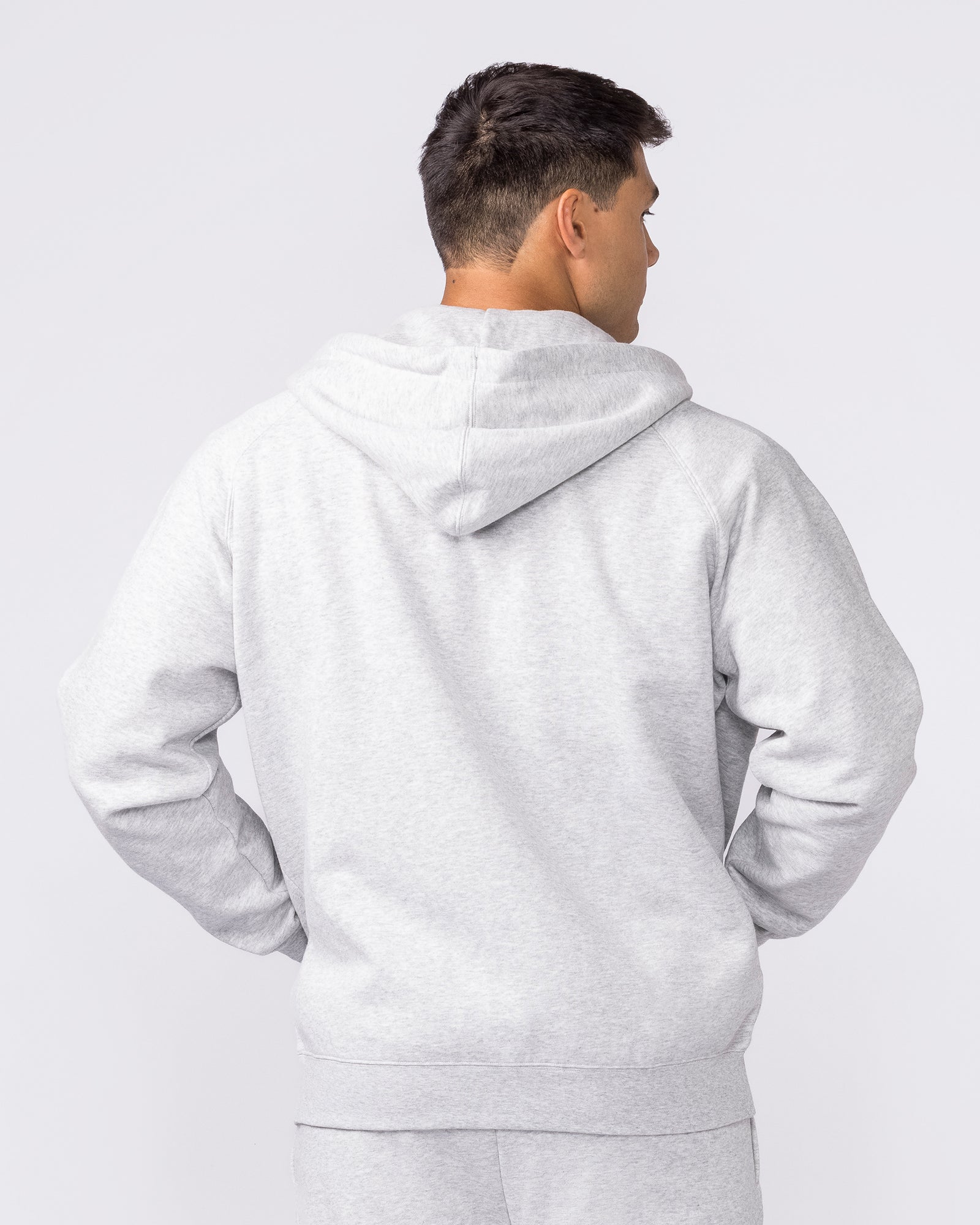 Essential Zip Hoodie - Grey Marl-Jumpers & Hoodies-XS-042632GRYMRL-XS-MNAPPRL50317-5-Muscle Nation