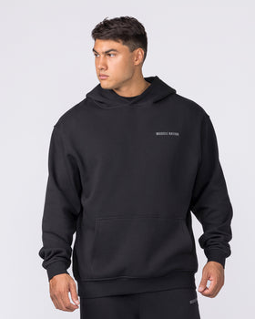 Essential Hoodie - Black-Jumpers & Hoodies-XS-042635BLK-XS-MNAPPRL50365-3-Muscle Nation