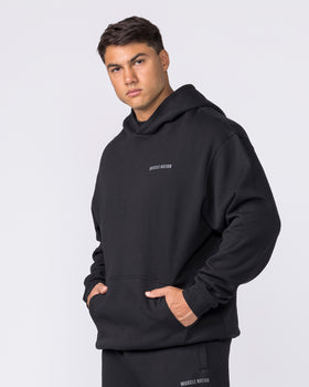 Essential Hoodie - Black-Jumpers & Hoodies-XS-042635BLK-XS-MNAPPRL50365-4-Muscle Nation