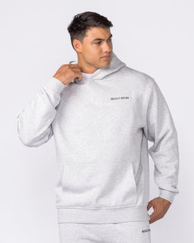 Essential Hoodie - Grey Marl-Jumpers & Hoodies-XS-042635GRYMRL-XS-MNAPPRL50389-3-Muscle Nation